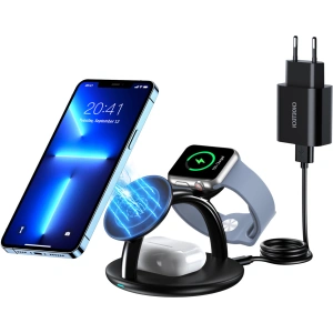 Buy Choetech T587-F Wireless Charger 3in1 iPhone 12/13/14, AirPods Pro, Apple Watch black - CHT150 - {ean13} - Home Screen Store Europe