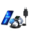 Stație de încărcare wireless Choetech T587-F 3w1 iPhone 12/13/14, AirPods Pro, Apple Watch negru
