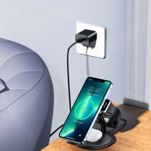 Buy Choetech T587-F Wireless Charger 3in1 iPhone 12/13/14, AirPods Pro, Apple Watch black - CHT150 - {ean13} - Home Screen Store Europe
