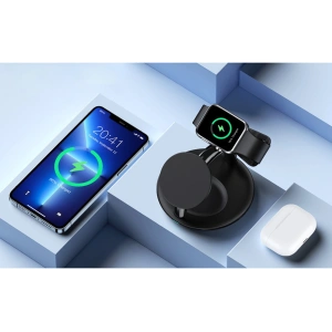 Kup Vezeték nélküli töltőállomás Choetech T587-F 3w1 iPhone 12/13/14, AirPods Pro, Apple Watch fekete - CHT150 - {ean13} - Sklep Home Screen