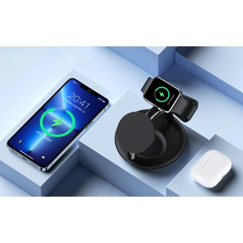 Buy Choetech T587-F Wireless Charger 3in1 iPhone 12/13/14, AirPods Pro, Apple Watch black - CHT150 - {ean13} - Home Screen Store Europe