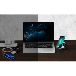 Kup Bezprzewodowa stacja ładująca Choetech T587-F 3w1 iPhone 12/13/14, AirPods Pro, Apple Watch czarny - CHT150 - {ean13} - Sklep Home Screen