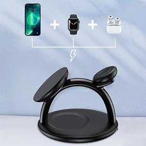 Buy Choetech T587-F Wireless Charger 3in1 iPhone 12/13/14, AirPods Pro, Apple Watch black - CHT150 - {ean13} - Home Screen Store Europe
