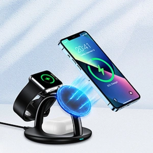 Buy Choetech T587-F Wireless Charger 3in1 iPhone 12/13/14, AirPods Pro, Apple Watch black - CHT150 - {ean13} - Home Screen Store Europe