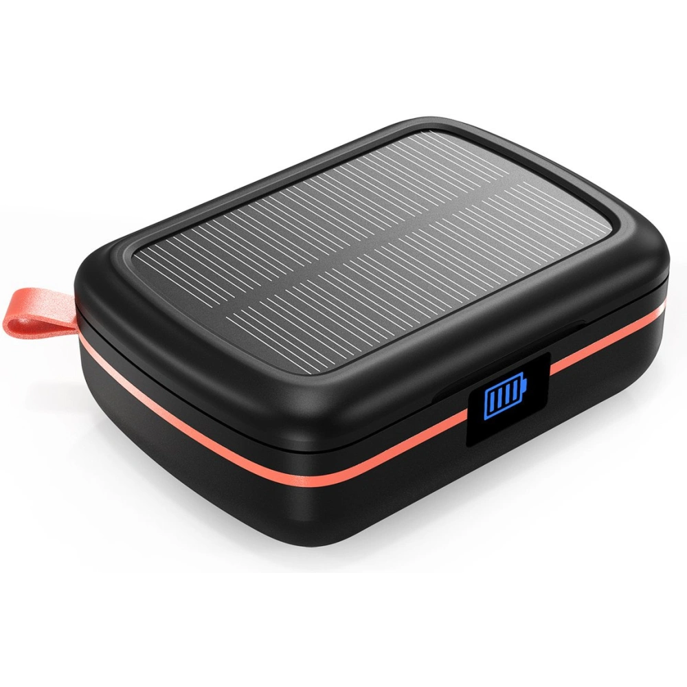 Słuchawki TWS Choetech BH-T05 wodoodporne z panelem słonecznym i powerbankiem 2500mAh czarny