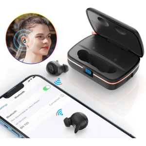 Buy Choetech BH-T05 TWS Earphones waterproof, solar charger, powerbank 2500mAh black - CHT153 - {ean13} - Home Screen Store Europe