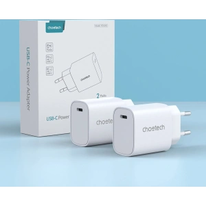 Kup Ładowarka sieciowa Choetech Q5004 20W PD biała [2 PACK] - CHT154 - {ean13} - Sklep Home Screen