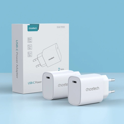 Kup Choetech Ladegerät Q5004 20W PD weiß [2 PACK] - CHT154 - {ean13} - Sklep Home Screen