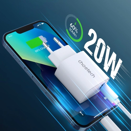 Kup Choetech Ladegerät Q5004 20W PD weiß [2 PACK] - CHT154 - {ean13} - Sklep Home Screen
