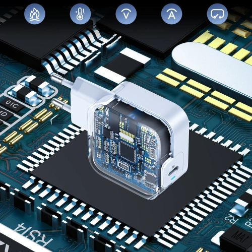 Kup Încărcător de rețea Choetech PD8007 USB-C 45W PPS/PD alb - CHT155 - {ean13} - Sklep Home Screen