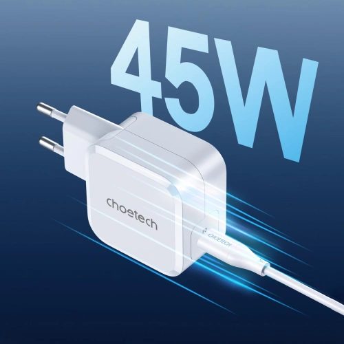 Kup Hálózati töltő Choetech PD8007 USB-C 45W PPS/PD fehér - CHT155 - {ean13} - Sklep Home Screen