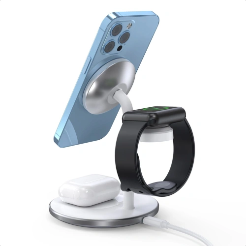 Buy Choetech T585-F Wireless Charger 3in1 iPhone 12/13, AirPods Pro, Apple Watch white - CHT156 - {ean13} - Home Screen Store Europe