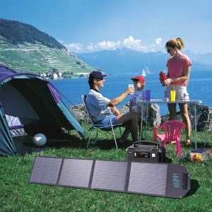 Buy Choetech SC009-V2 Solar Charger Foldable 100W USB-C, 2xUSB-A PD QC black - CHT159 - {ean13} - Home Screen Store Europe