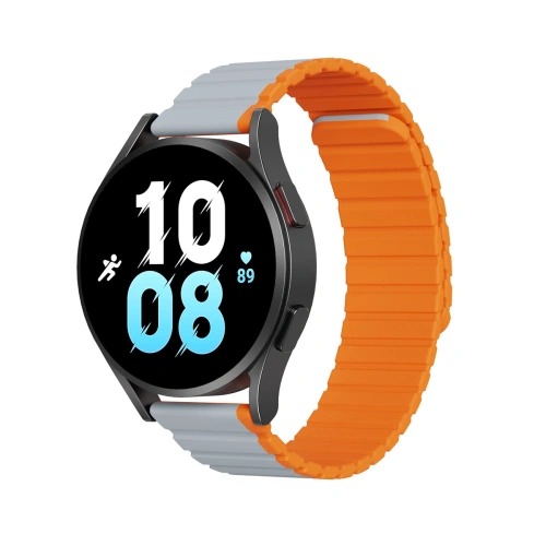 Kup Dux Ducis Szíj (20mm LD Verzió) Samsung Galaxy Watch 6 Pro/6/6 Classic/5 Pro/5/5 Classic szürke-narancssárga - DDS1724 - {ean13} - Sklep Home Screen