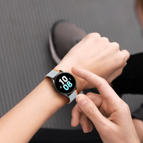 Kup Pasek magnetic Dux Ducis Strap (20mm LD Version) Samsung Galaxy Watch 6 Pro/6/6 Classic/5 Pro/5/5 Classic gri-portocalie - DDS1724 - {ean13} - Sklep Home Screen