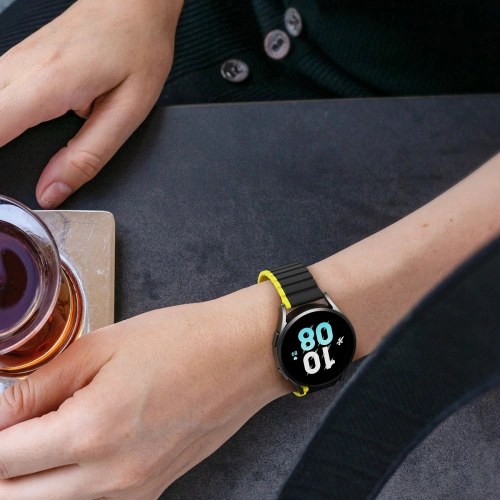 Kup Dux Ducis Szíj (20mm LD Verzió) Samsung Galaxy Watch 6 Pro/6/6 Classic/5 Pro/5/5 Classic fekete-sárga - DDS1726 - {ean13} - Sklep Home Screen