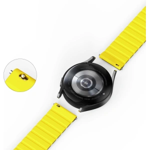 Kup Pasek magnetic Dux Ducis Strap (20mm LD Version) Samsung Galaxy Watch 6 Pro/6/6 Classic/5 Pro/5/5 Classic negru-galben - DDS1726 - {ean13} - Sklep Home Screen