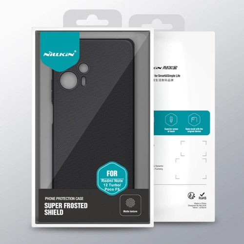 Buy Nillkin Super Frosted Shield Pro Xiaomi Redmi Note 12 Turbo/Poco F5 black - NLK1146 - {ean13} - Home Screen Store Europe