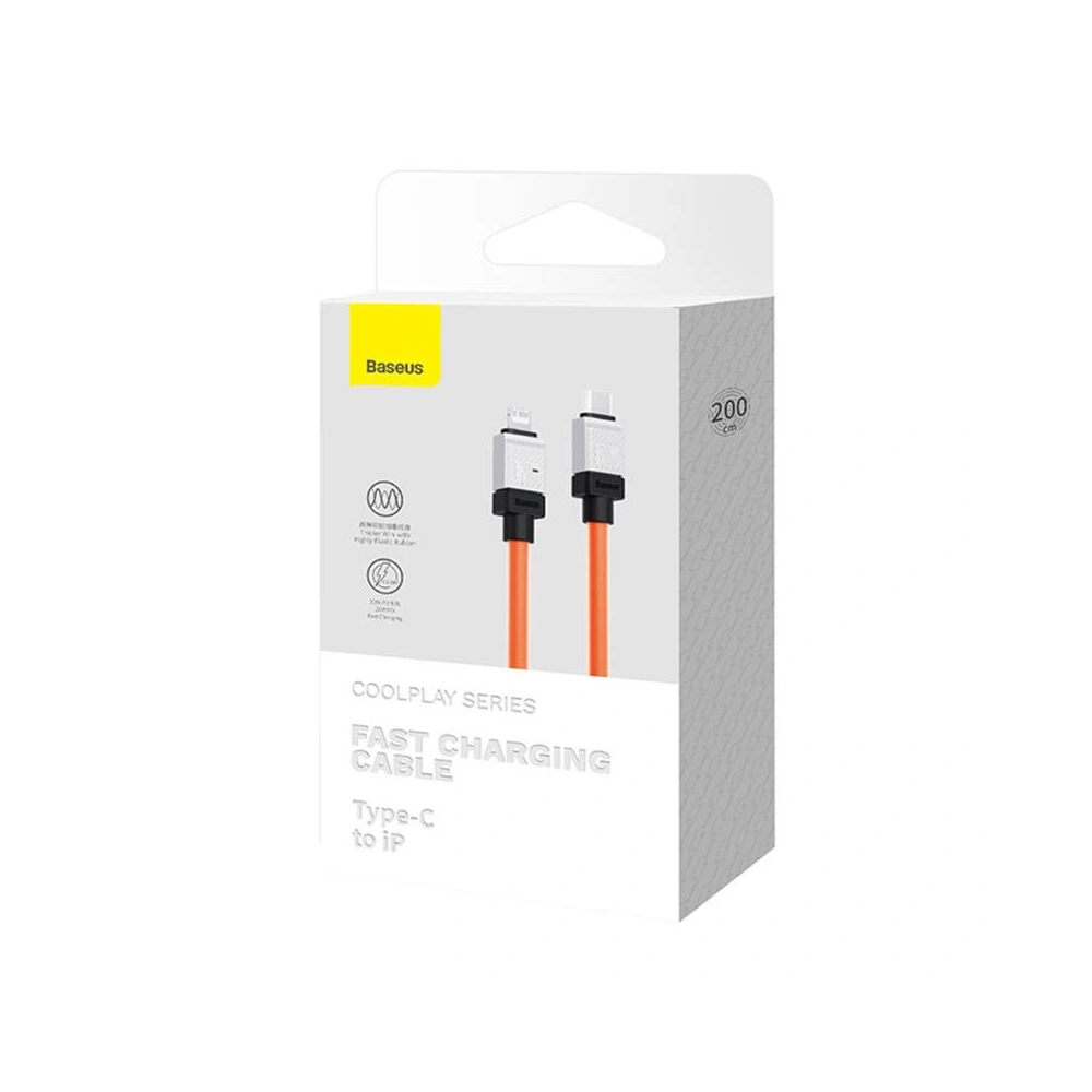 Kabel Baseus CoolPlay Series USB-C/Lightning 20W 2m (pomarańczowy)