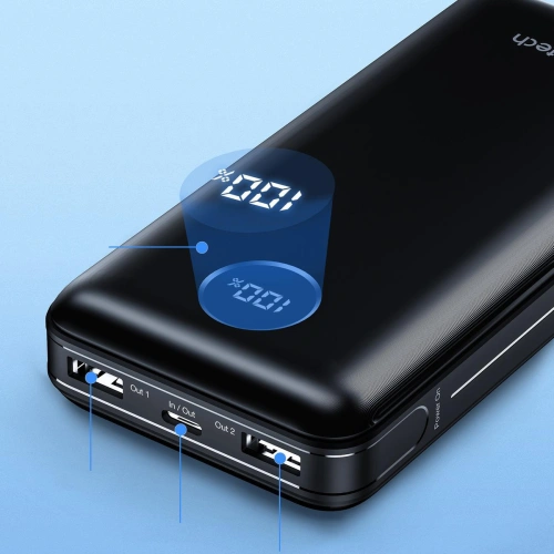 Buy Choetech B653 Powerbank PD 45W 20000mAh black - CHT160 - {ean13} - Home Screen Store Europe