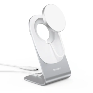 Buy Choetech Wireless Charger H046+T518-F 15W Qi MagSafe white - CHT161 - {ean13} - Home Screen Store Europe