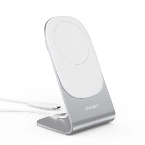 Buy Choetech Wireless Charger H046+T518-F 15W Qi MagSafe white - CHT161 - {ean13} - Home Screen Store Europe