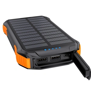 Buy Choetech B659 Solar Powerbank Wireless Charger 10000mAh Qi 5W orange - CHT167 - {ean13} - Home Screen Store Europe