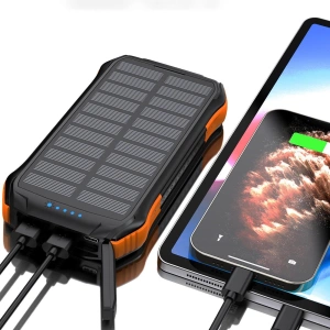 Buy Choetech B659 Solar Powerbank Wireless Charger 10000mAh Qi 5W orange - CHT167 - {ean13} - Home Screen Store Europe