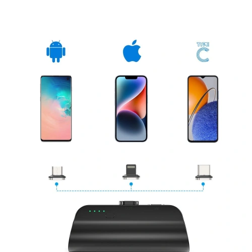 Kup Mini powerbank Choetech B660 3000mAh USB-C/microUSB/Lightning fekete - CHT168 - {ean13} - Sklep Home Screen