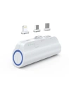 Mini powerbank Choetech B660 3000mAh USB-C/microUSB/Lightning fehér