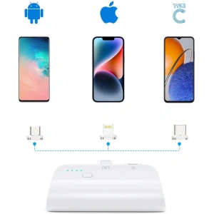 Kup Mini powerbank Choetech B660 3000mAh USB-C/microUSB/Lightning biały - CHT169 - {ean13} - Sklep Home Screen