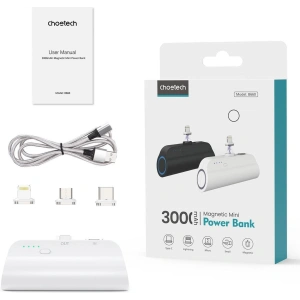 Kup Mini powerbank Choetech B660 3000mAh USB-C/microUSB/Lightning biały - CHT169 - {ean13} - Sklep Home Screen
