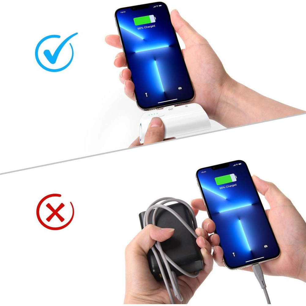 Mini powerbank Choetech B660 3000mAh USB-C/microUSB/Lightning biały