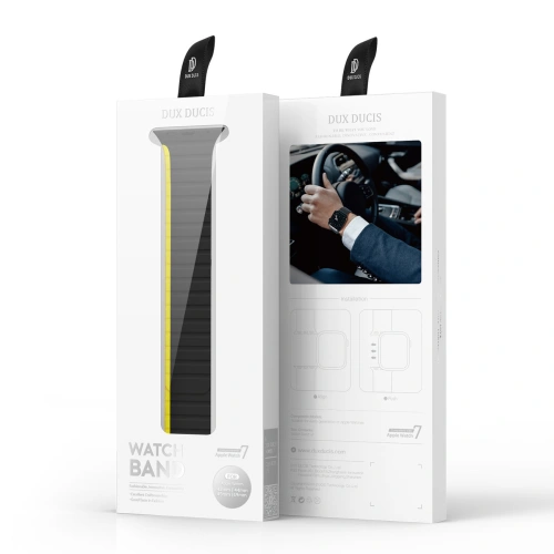 Kup Páska magnetická Dux Ducis Strap (LD Verze) Apple Watch 4/5/6/7/SE/8/9/Ultra 44/45/49mm černo-žlutá - DDS1731 - {ean13} - Sklep Home Screen