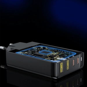 Kup Ładowarka sieciowa Choetech PD6005 GaN 140W 2xUSB C, 2xUSB-A czarna - CHT172 - {ean13} - Sklep Home Screen