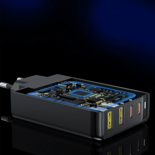 Kup Hálózati töltő Choetech PD6005 GaN 140W 2xUSB C, 2xUSB-A fekete - CHT172 - {ean13} - Sklep Home Screen