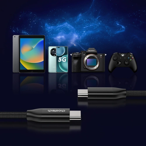 Kup Kabel Choetech XCC-1036 USB-C/USB-C PD 3.1 240W 480 Mbps 2m černý - CHT173 - {ean13} - Sklep Home Screen