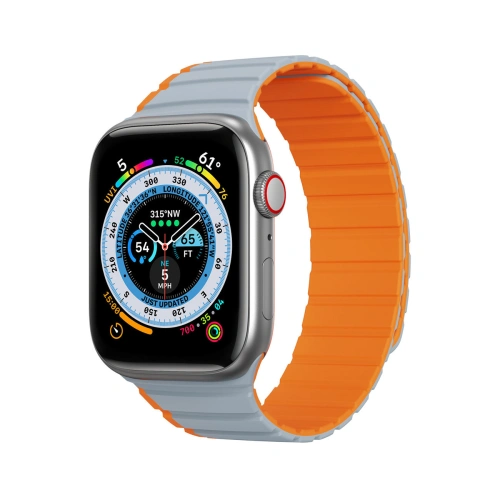 Kup Magnetischer Dux Ducis Strap (LD-Version) Apple Watch 4/5/6/7/SE/8/9/10 40/41/42mm grau-orange - DDS1734 - {ean13} - Sklep Home Screen