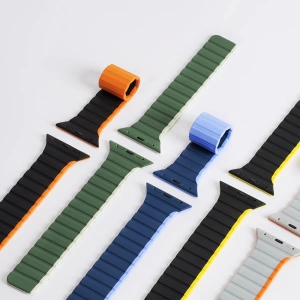 Kup Pasek magnetyczny Dux Ducis Strap (LD Version) Apple Watch 4/5/6/7/SE/8/9/10 40/41/42mm szaro-pomarańczowy - DDS1734 - {ean13} - Sklep Home Screen