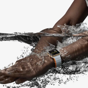 Dux Ducis Strap (LD Version) mágneses pánt Apple Watch 4/5/6/7/SE/8/9/10 40/41/42mm szürke-narancssárga