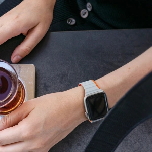 Kup Pasek magnetyczny Dux Ducis Strap (LD Version) Apple Watch 4/5/6/7/SE/8/9/10 40/41/42mm szaro-pomarańczowy - DDS1734 - {ean13} - Sklep Home Screen