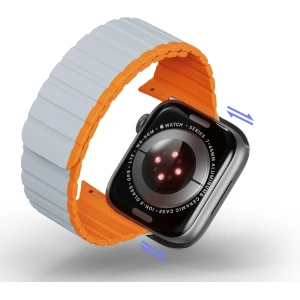 Kup Pasek magnetyczny Dux Ducis Strap (LD Version) Apple Watch 4/5/6/7/SE/8/9/10 40/41/42mm szaro-pomarańczowy - DDS1734 - {ean13} - Sklep Home Screen