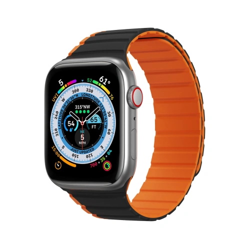 Kup Pasek magnetic Dux Ducis Strap (LD Version) Apple Watch 4/5/6/7/SE/8/9/10 40/41/42mm negru-portocaliu - DDS1735 - {ean13} - Sklep Home Screen