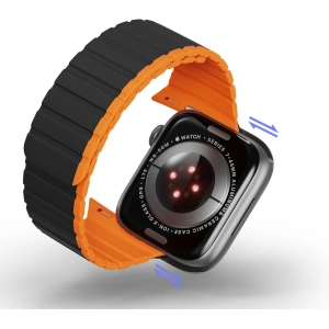Kup Pasek magnetyczny Dux Ducis Strap (LD Version) Apple Watch 4/5/6/7/SE/8/9/10 40/41/42mm czarno-pomarańczowy - DDS1735 - {ean13} - Sklep Home Screen