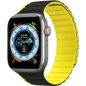 Kup Magnetisches Band Dux Ducis Strap (LD Version) Apple Watch 4/5/6/7/SE/8/9/10 40/41/42mm schwarz-gelb - DDS1736 - {ean13} - Sklep Home Screen