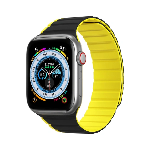 Kup Magnetisches Band Dux Ducis Strap (LD Version) Apple Watch 4/5/6/7/SE/8/9/10 40/41/42mm schwarz-gelb - DDS1736 - {ean13} - Sklep Home Screen