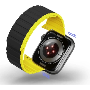 Kup Magnetisches Band Dux Ducis Strap (LD Version) Apple Watch 4/5/6/7/SE/8/9/10 40/41/42mm schwarz-gelb - DDS1736 - {ean13} - Sklep Home Screen