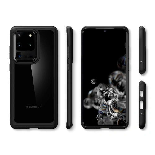 Buy Spigen Ultra Hybrid Samsung Galaxy S20 Ultra Matte Black - SPN548BLK - {ean13} - Home Screen Store Europe