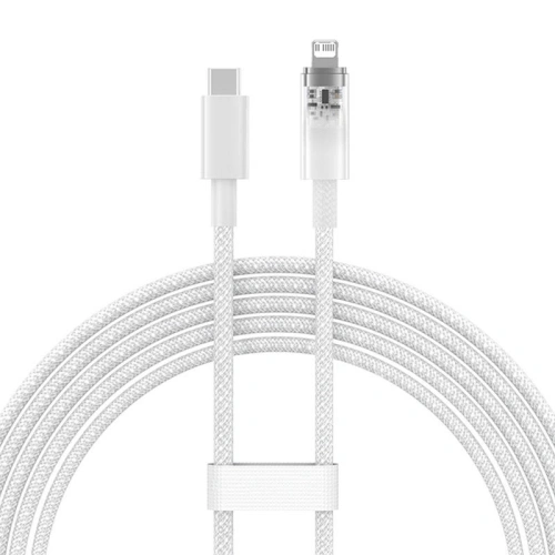 Kup Cablu Baseus Explorer Series USB-C/Lightning 2m 20W (alb) - BSU4358 - {ean13} - Sklep Home Screen