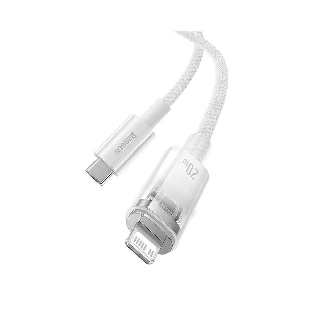 Kabel Baseus Explorer Series USB-C/Lightning 2m 20W (biały)